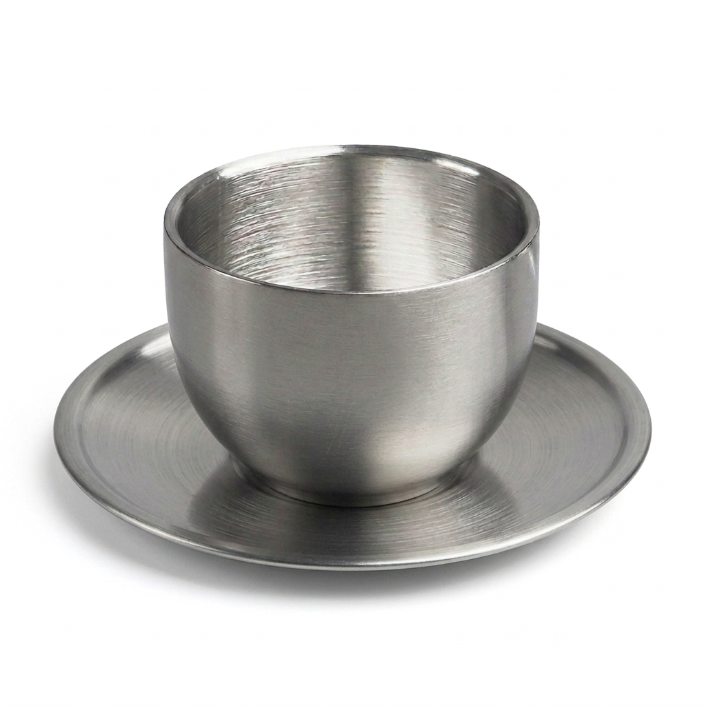 Espressotasse aus Edelstahl